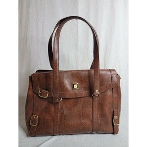 Diane Von Furstenberg Tote/Briefcase Brown Snakeskin print